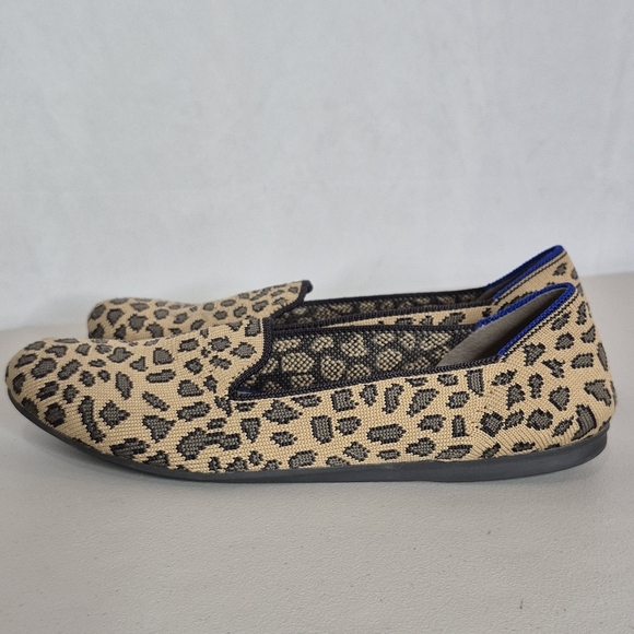 Rothy's The Loafer Spotted Leopard Print Round Toe Slip-On Flats Shoes - Size 8* - Picture 5 of 16